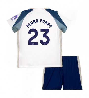 Tottenham Hotspur Pedro Porro #23 Hjemmebanetrøje Børn 2025-26 Kortærmet (+ Korte bukser)